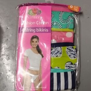 Fruit of the Loom Fashion Color String Bikinis